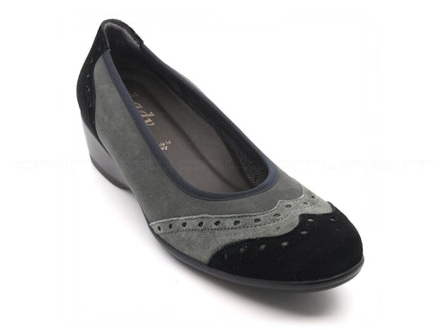 Melluso scarpe comode con zeppa donna grigio